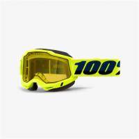 Маска 100% Accuri 2 Snowmobile Goggle Fluo Yellow /Yellow Vented Dual Lens