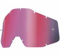 Линза 100% Racecraft/Accuri/Strata Anti-Fog Mirror Pink/Smoke