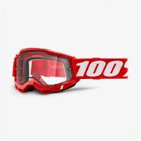 Маска 100% Accuri 2 Enduro Goggle Red / Clear Dual Lens