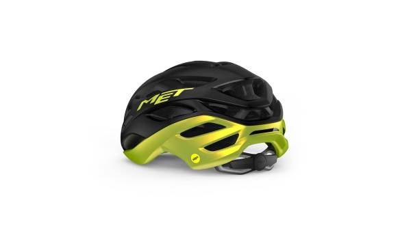 Велошлем Met Estro MIPS Black/Metallic Lime Yellow, M, 2023